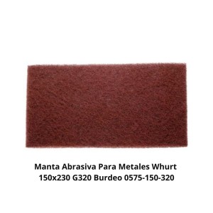 MANTA ABRASIVA PARA METALES WHURT 150X230 G320 BUR