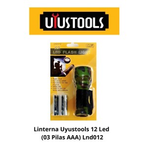 LINTERNA UYUSTOOLS 12 LED (03 PILAS AAA) LND012