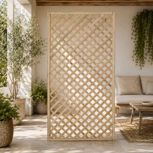 SEPARADOR DE AMBIENTE DE MADERA REJILLA 2,00 X 1,0