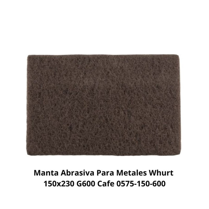 MANTA ABRASIVA PARA METALES WHURT 150X230 G600 CAF