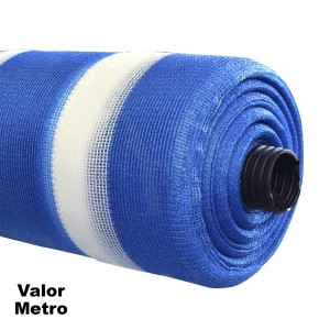 MALLA SOMBRA 65% X 2,10 MT AZUL BLANCO