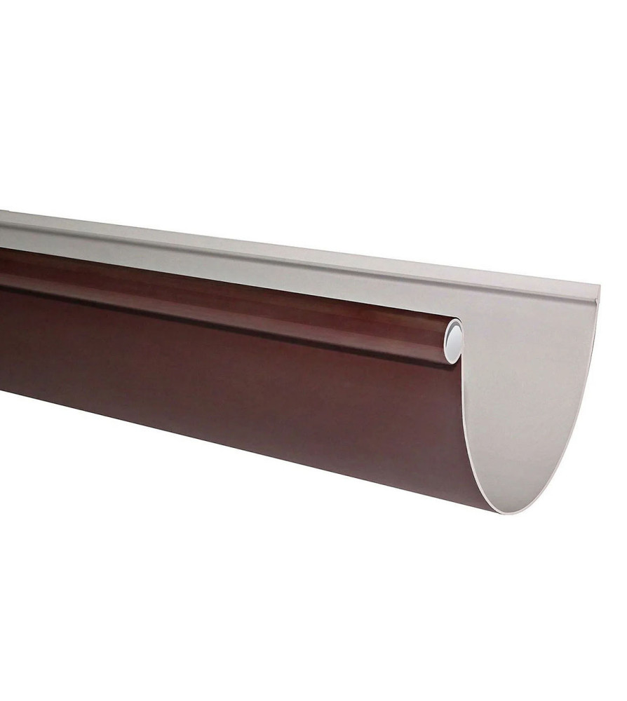 Canaleta Pvc Agua Lluvia 4 Mt Cafe