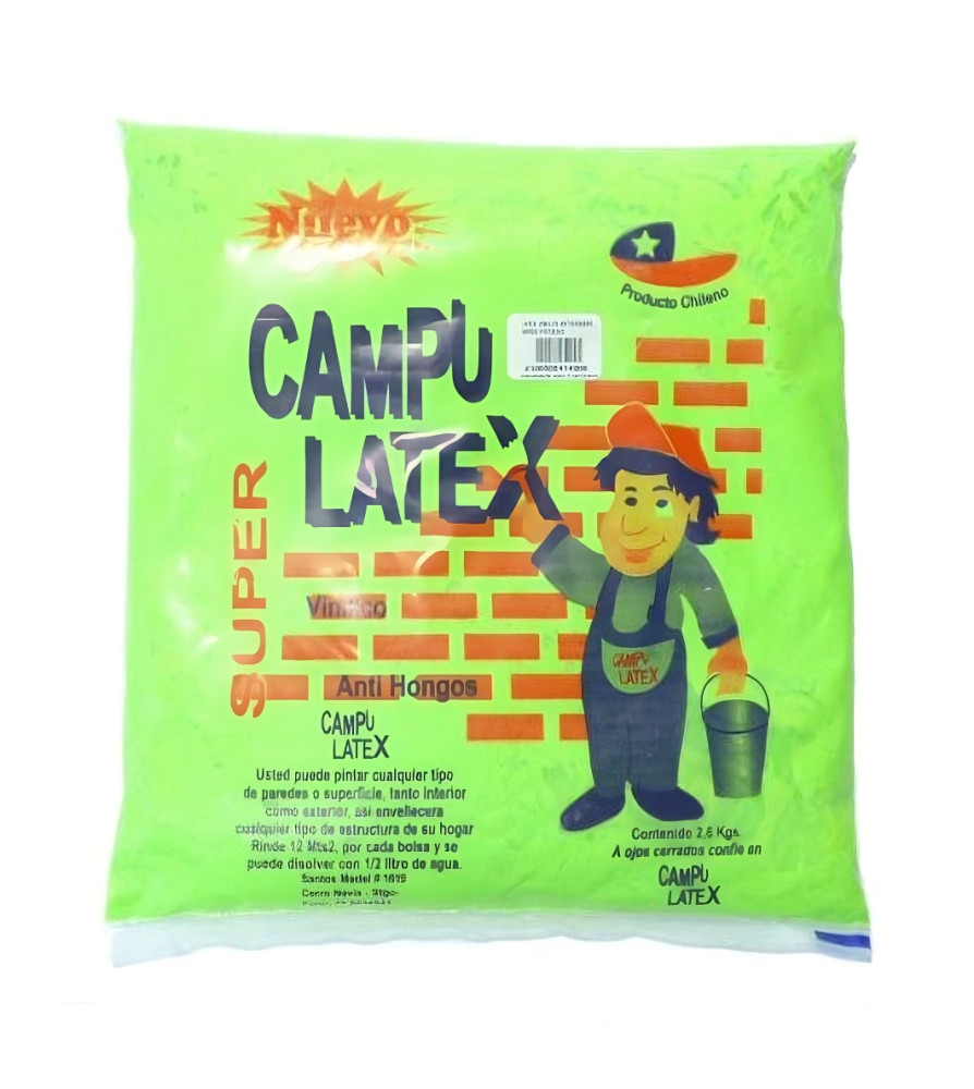 Latex En Bolsa 2,6-2,8 Kg Rinde 15 Mt/2 Verde Pist