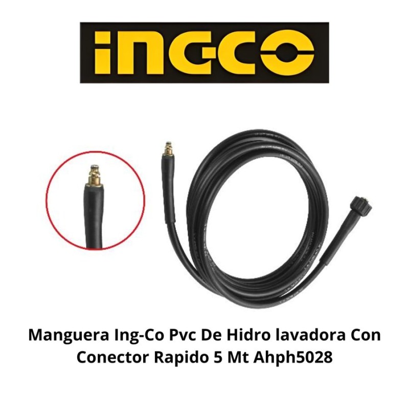 MANGUERA INGCO PVC DE HIDROLAVADORA CON CONECTOR