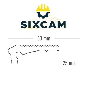 NARIZ DE GRADA PVC SIXCAM 1,20 MT NEGRA