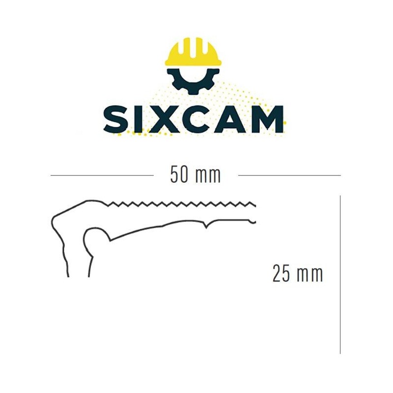 NARIZ DE GRADA PVC SIXCAM 1,20 MT NEGRA