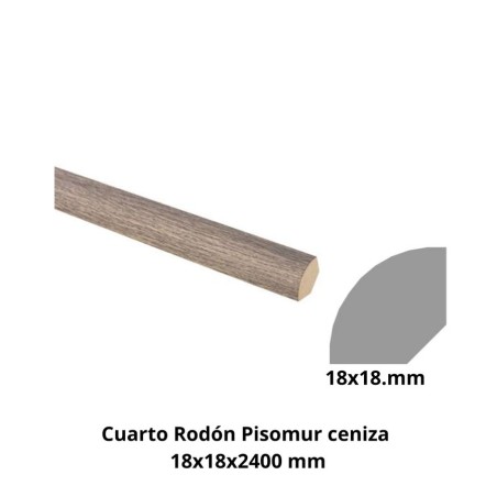 CUARTO RODON PISOMUR CENIZA 2,40 MTS