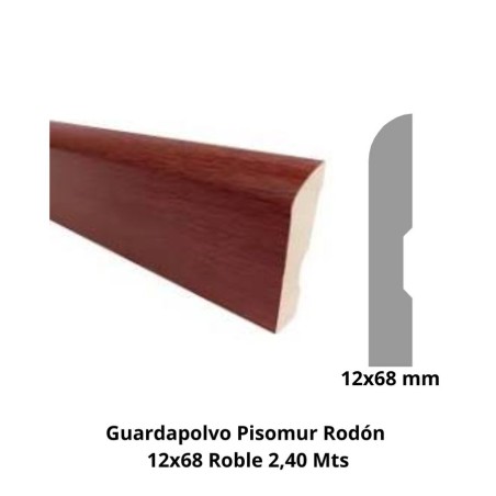 GUARDAPOLVO PISOMUR RODON 12X68 ROBLE 2,40 MTS