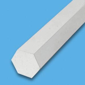 PALO PARA BANDERA HEXAGONO 2" PINTADO C/ADORNO