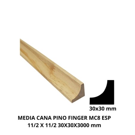 MEDIA CANA PINO FINGER MC8 ESP11/2 X 11/2 3 MTS