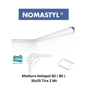 MOLDURA AISLAPOL B2 ( B5 ) 35X35 TIRA 2 MT GENERIC