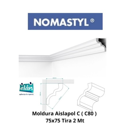 MOLDURA AISLAPOL C ( NMC ) 66X87 TIRA 2 MT NOMASTY