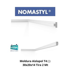 MOLDURA AISLAPOL T4 ( NMC ) 30X20 TIRA 2 MT NOMAST