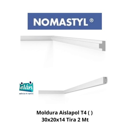 MOLDURA AISLAPOL T4 ( NMC ) 30X20 TIRA 2 MT NOMAST