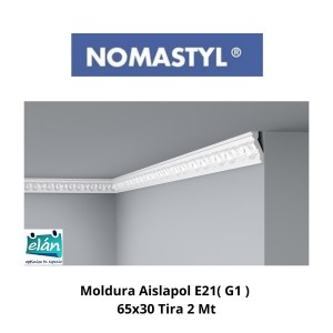 MOLDURA AISLAPOLA E21( G1 ) 65X30 TIRA 2 MT