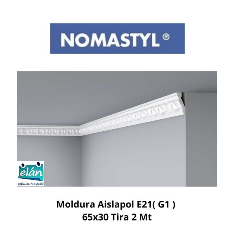 MOLDURA AISLAPOLA E21( G1 ) 65X30 TIRA 2 MT