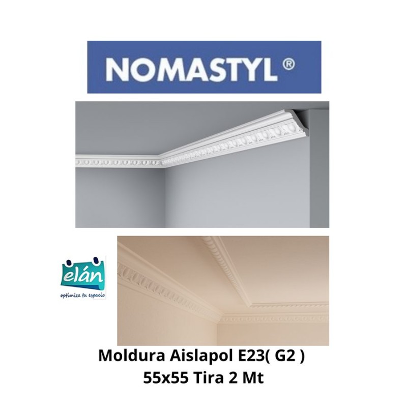 MOLDURA AISLAPOLA E23( G2 ) 55X55 TIRA 2 MT