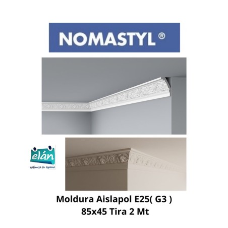 MOLDURA AISLAPOLA E25( G3 ) 85X45 TIRA 2 MT