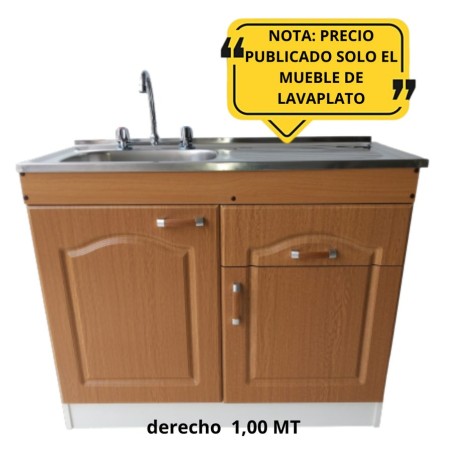 MUEBLE LAVAPLATO PUERTA CAFE RELIEVE C/DERE 1,00 M