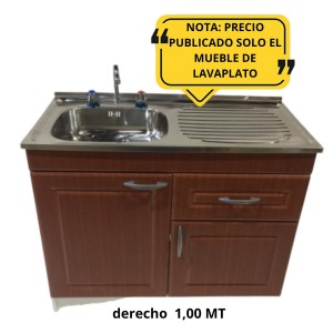 MUEBLE LAVAPLATO PUERTA CHERRY RELIEVE C/DERE 1,00