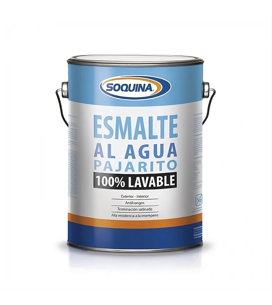 Esmalte Al Agua Pajarito 1 Galon Base Blanca