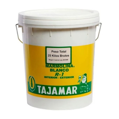 MARMOLINA TAJAMAR R-1 BALDE PLASTICO BLANCO