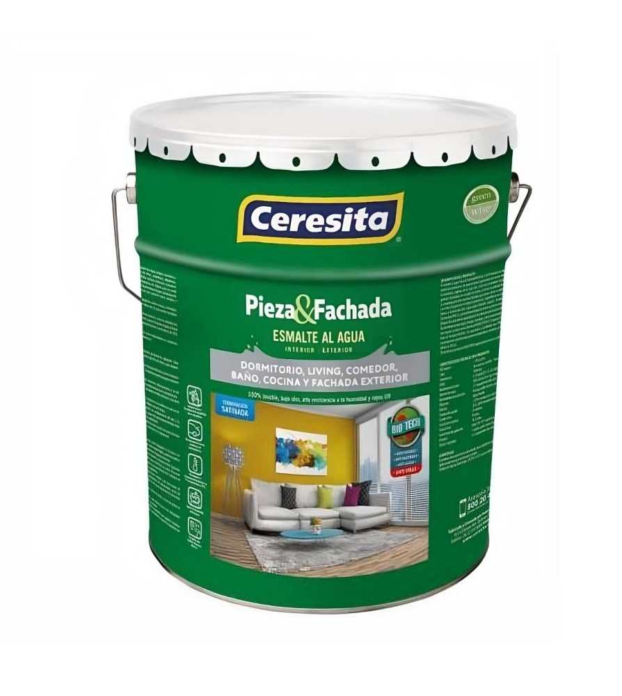 Esmalte Ceresita Pieza Y Fachada 1 Bd Blanco (5 Ga