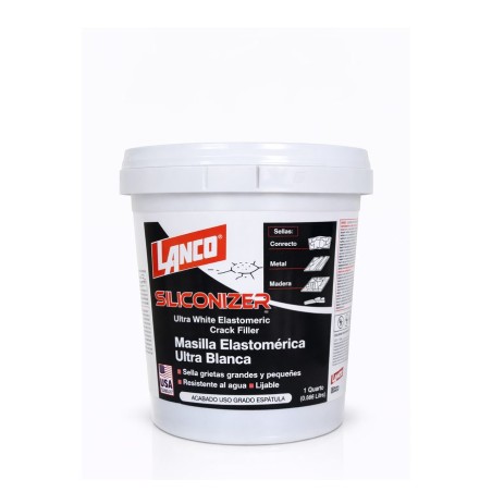 MASILLA LANCO ELASTOMERICA SILICONIZER INT/EXT 1/4
