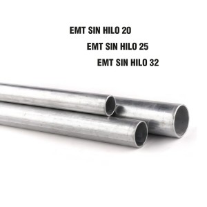 CAÑERIA GALVANIZADA RIGIDA EMT SIN HILO 20 MM (1