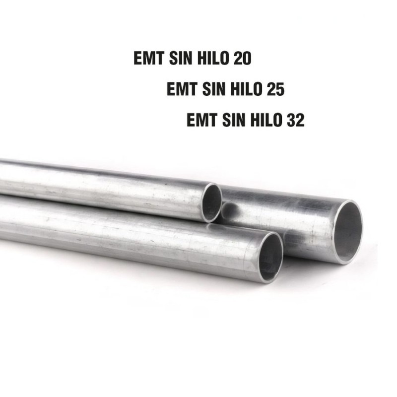 CAÑERIA GALVANIZADA RIGIDA EMT SIN HILO 25 MM (1
