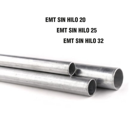 CAÑERIA GALVANIZADA RIGIDA EMT SIN HILO 25 MM (1