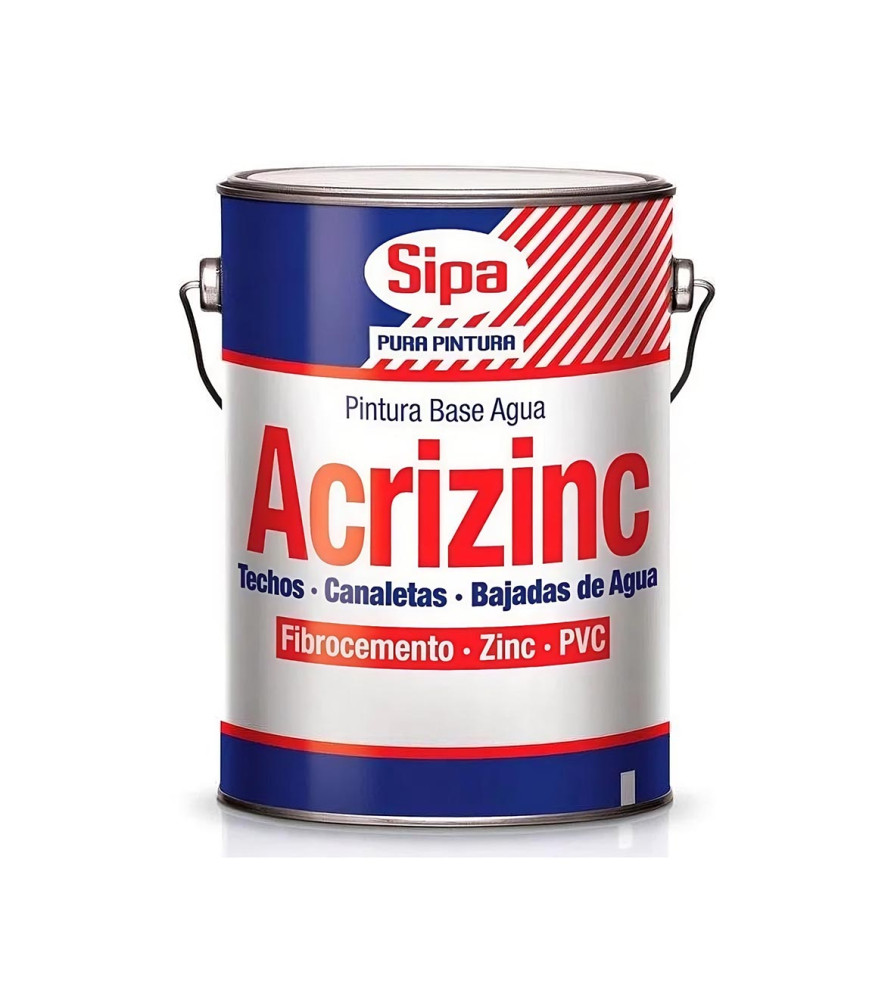 Pintura Sipa Techo Acrizinc 1 Gl Negro