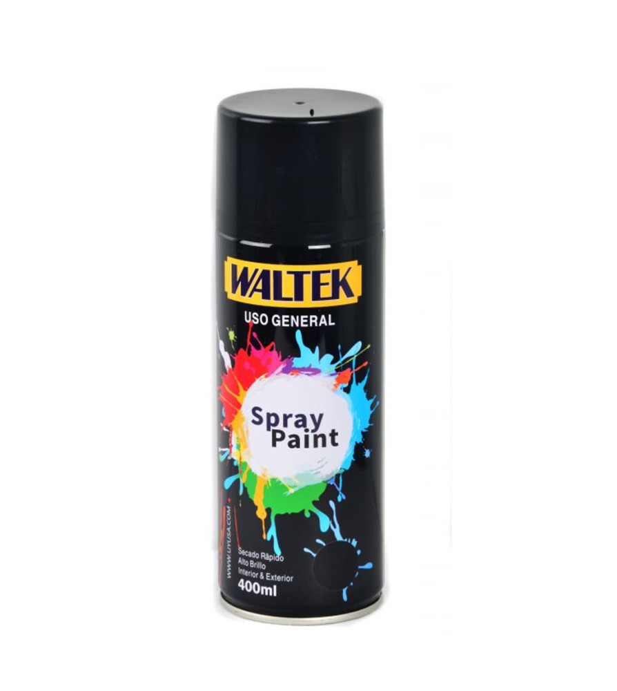 Esmalte Spray Waltex Negro Brillante W71ne39 400 M