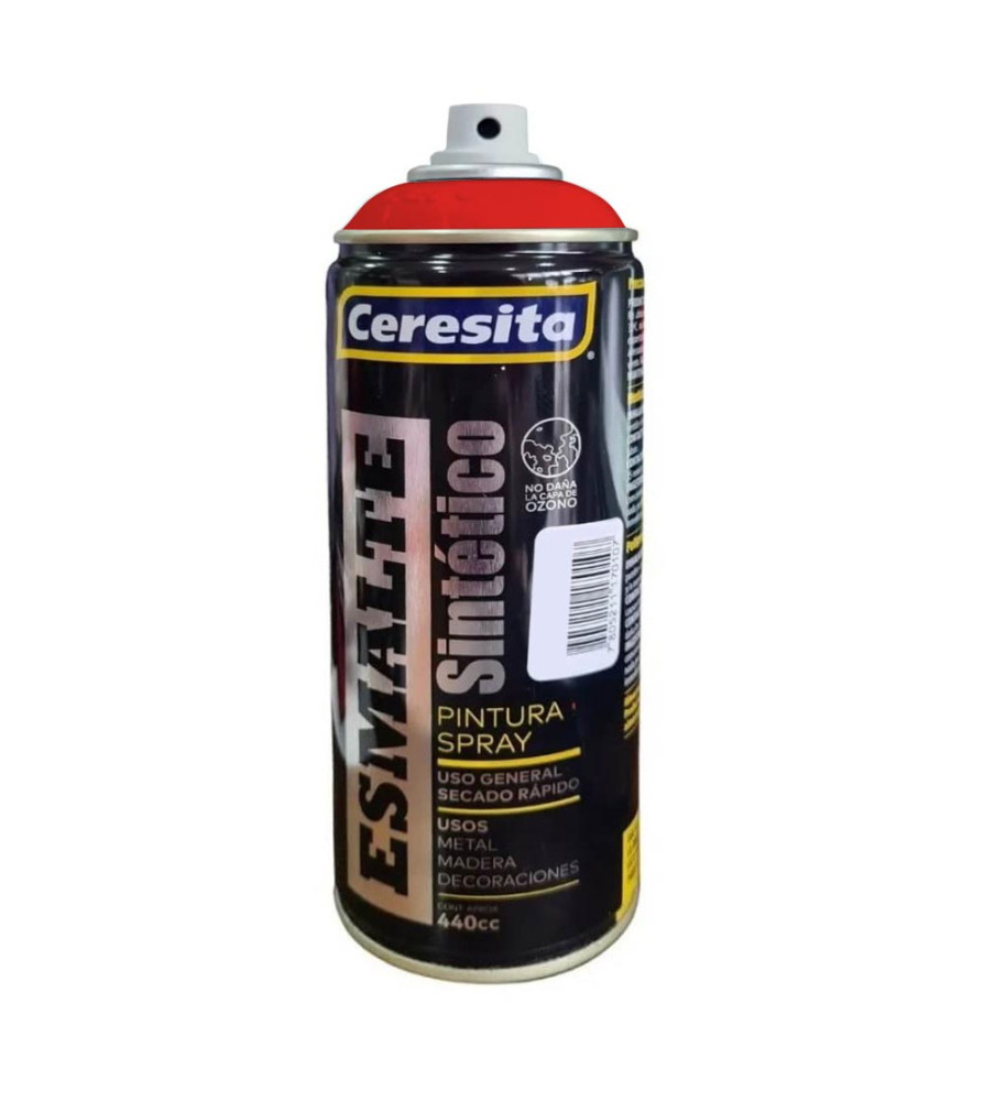 Esmalte Spray Ceresita Rojo 485 Ml
