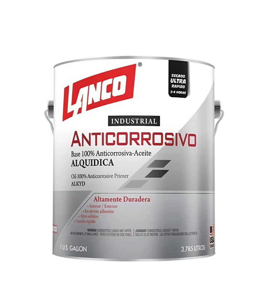 Anticorrosivo Lanco Industrial Brill 1 Gl Negro Ac