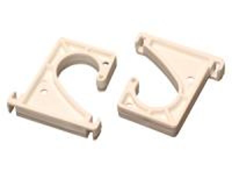 Soporte Barra Closet Gancho J Negro