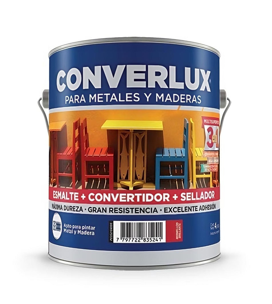 Esmalte+convertidor+sellador Converlux 1 Gl 4 Lt N