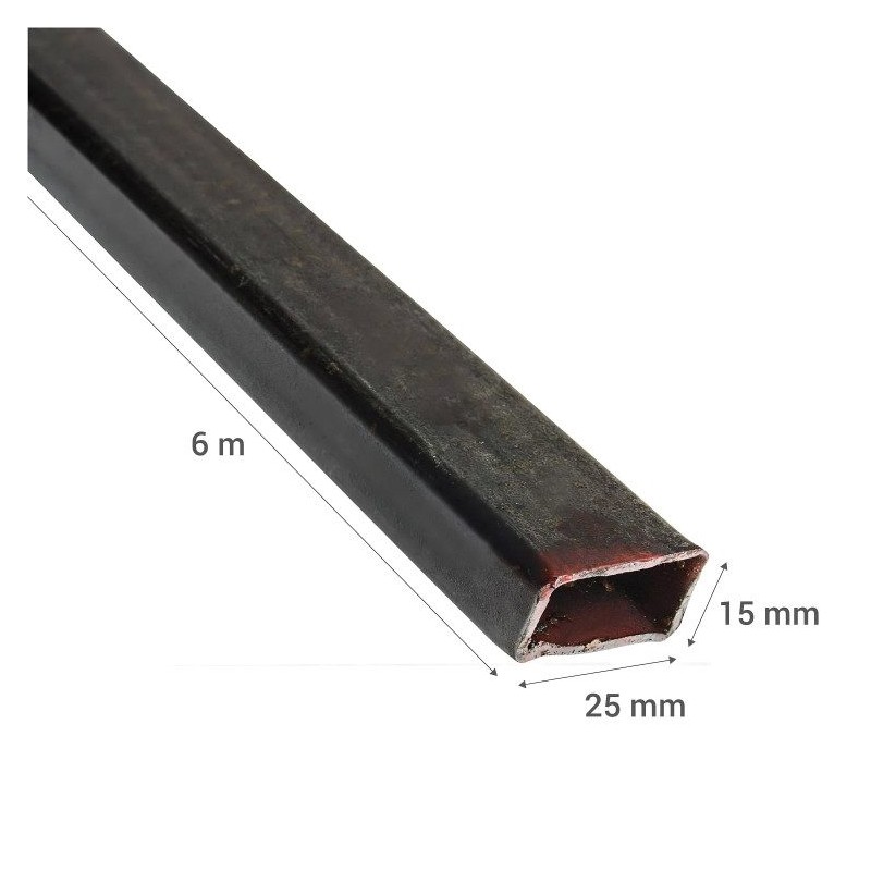 PERFIL RECTANGULAR 15 X 25 X 2,0 ( 6,30 KG/BARRA