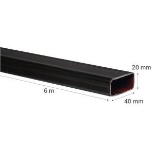 PERFIL RECTANGULAR 20 X 40 X 2,0 (10,08 KG/BARRA