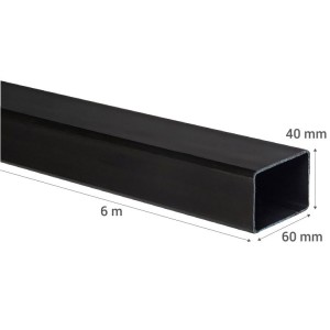 PERFIL RECTANGULAR 40 X 60 X 3,0 (25,50 KG/BARRA