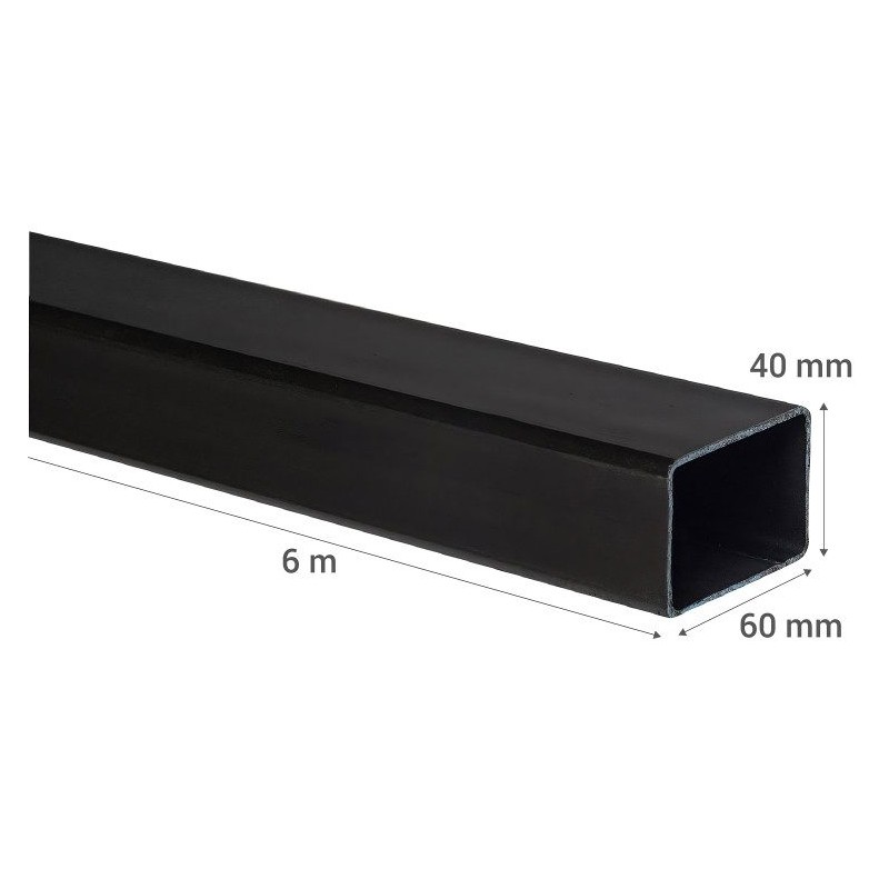 PERFIL RECTANGULAR 40 X 60 X 3,0 (25,50 KG/BARRA