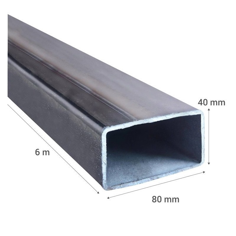 PERFIL RECTANGULAR 40 X 80 X 2,0 (21,36 KG/BARRA
