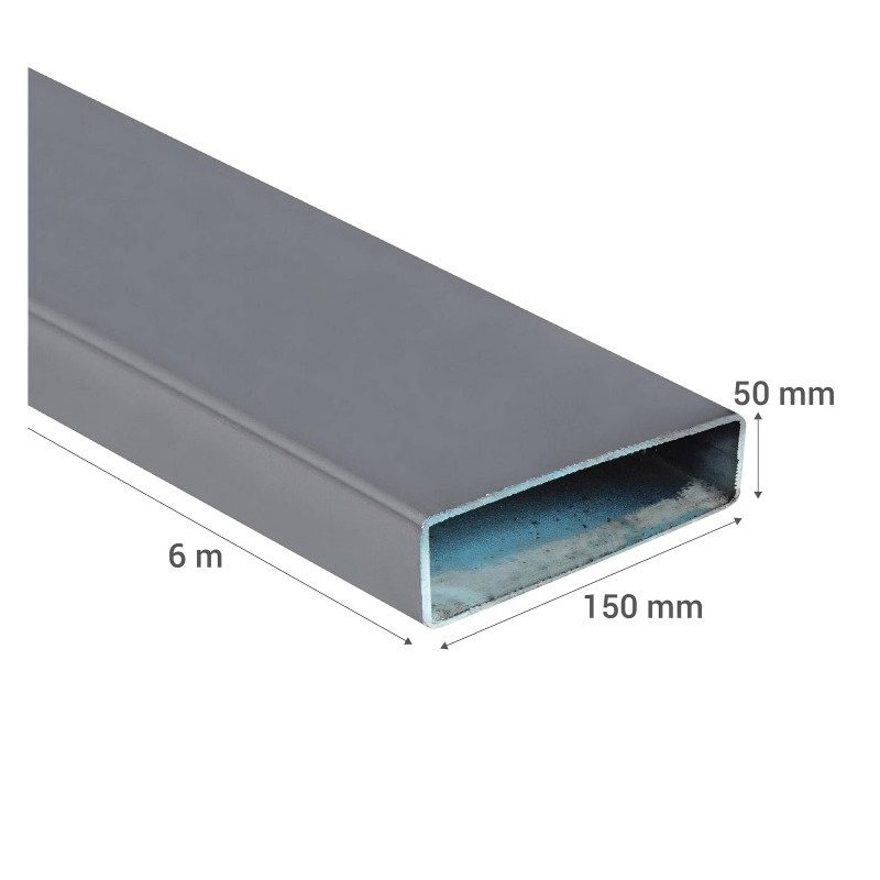 PERFIL RECTANGULAR 50 X150 X 3,0 (53,76 KG/BARRA