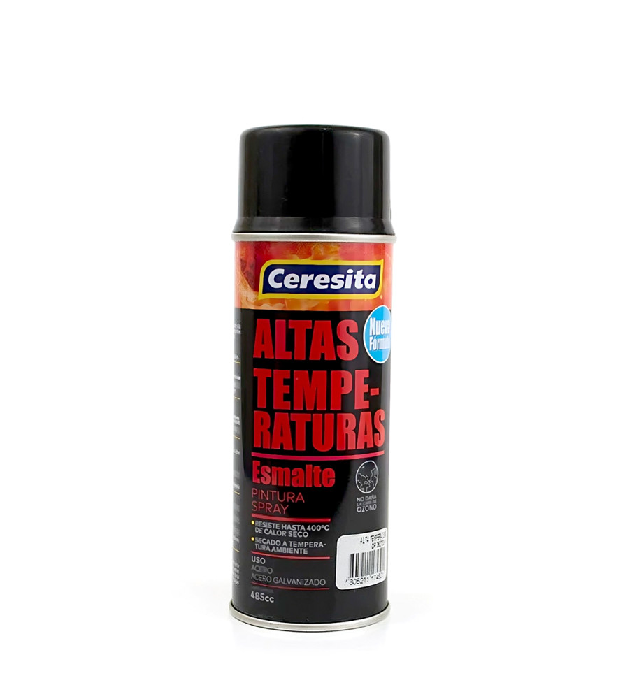 Esmalte Spray Ceresita Alta Temp Aluminio 485 Ml