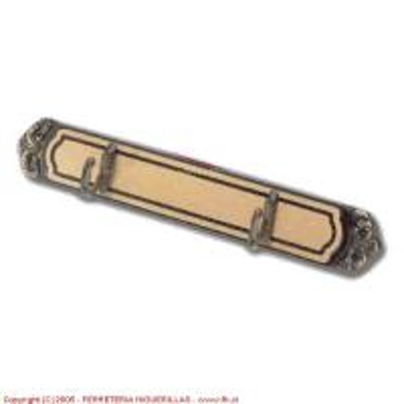 Percha Barroca 2 Ganchos Bceenvejecido Cod 122 En