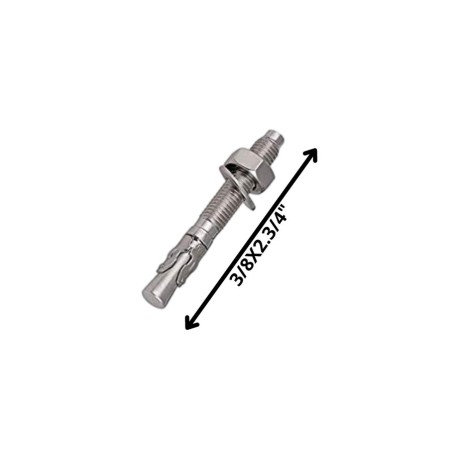 PERNO ANCLAJE C/TUERCA (10) 3/8 X 2 3/4