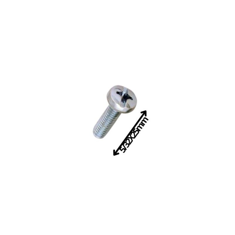 PERNO COCINA CABEZA REDONDA MILIMETRICO 6 X 25 MM