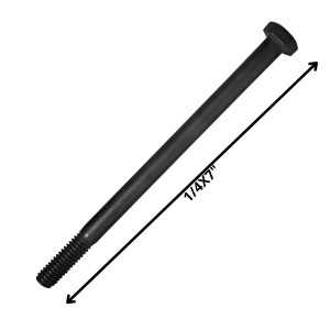PERNO HEXAGONAL GRADO 2 HILO CTE 1/4 X 7 NEGRO