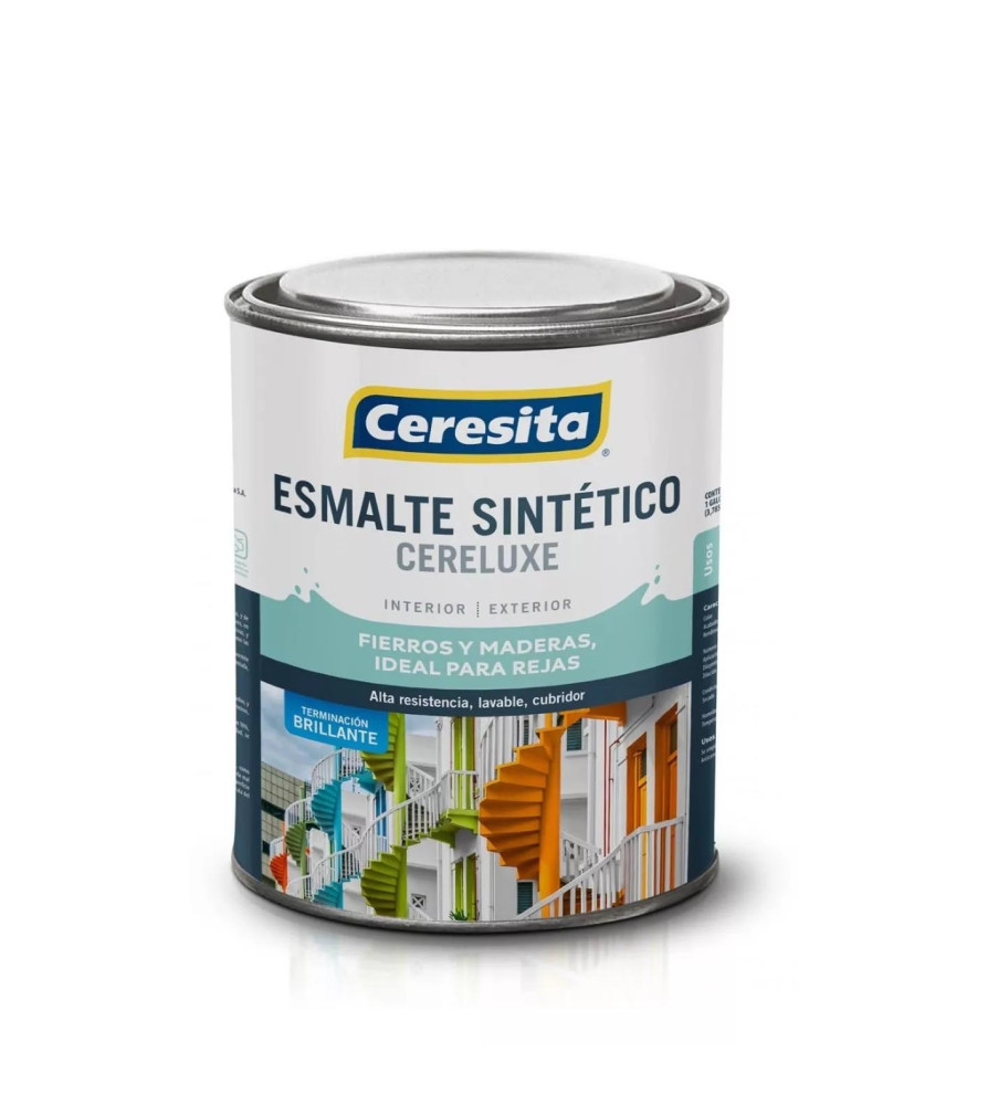 Esmalte Cereluxe Sintetico 1/4 Gl Base Blanca