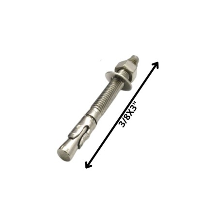 PERNO ANCLAJE C/TUERCA (10) 3/8 X 3